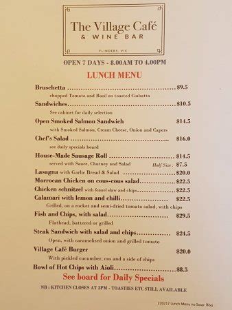 village cafe & wine bar flinders reviews|Government of Canada lists federal lands for housing and new .
